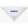 Geodreieck 22cm Acryl mit Griff transparent