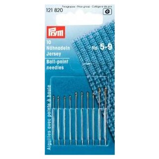 121820 Nähnadeln JERSEY ST 5-9 silberfarbig - KTE á 10 ST