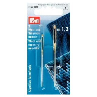 124119 Woll-Nadel ohne Spitze ST 1,3,5 silberfarbig - KTE á 3 ST