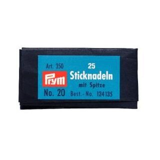 124135 Sticknadeln mit Sp. ST 20 1,00 x 43 mm silberfarbig - BRF á 25 ST
