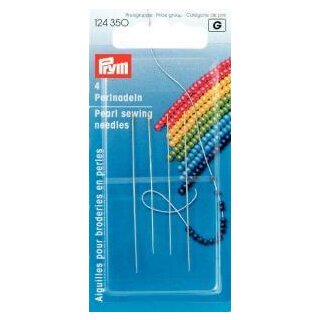 124350 Perlnadeln ST 10/12 0,45x55/0,40x50mm silberfarbig - KTE á 4 ST