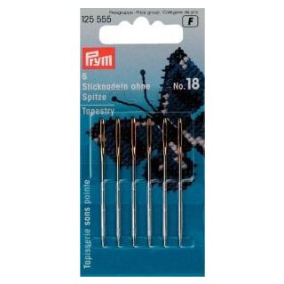 125555 Sticknadeln ohne Sp. ST 18 1,20 x 50 mm silberfarbig - KTE á 6 ST