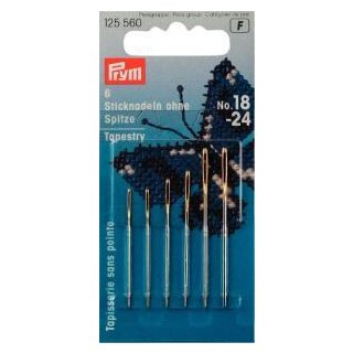125560 Sticknadeln ohne Sp. ST 18-24 silberfarbig - KTE á 6 ST