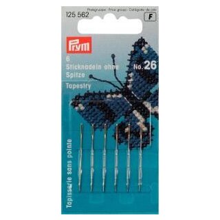 125562 Sticknadeln ohne Sp. ST 26 0,60 x 34 mm silberfarbig - KTE á 6 ST