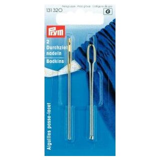 131320 Durchziehnadeln ST silberfarbig 2 Formen - KTE á 2 ST