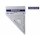 Zeichendreieck 21cm 45/45 Gr. transparent blau