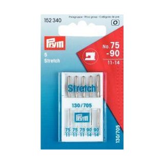 Abverkauf - 152340 Nähmaschinennadeln 130/705 Stretch 75,90 - KTE á 5 St - RESTBESTAND - Ersatz 154340