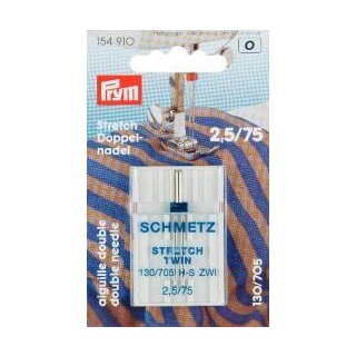 154910 Doppel-Nähmaschinennadel 130/705 Stretch 75/2,5 mm - KTE á 1 ST