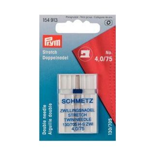154913 Doppel-Nähmaschinennadel 130/705 Stretch 75/4,0 mm - KTE á 1 ST