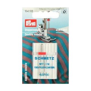 154918 Doppel-Nähmaschinennadel 130/705 Universal 100/6,0 mm - KTE á 1 ST