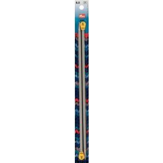191438 Jackenstricknadeln ALU 30 cm 6,00 mm grau - KTE á 2 ST