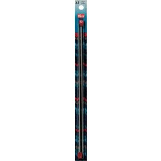 191451 Jackenstricknadeln ALU 30 cm 2,50 mm grau - KTE á 2 ST