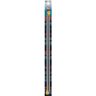 191469 Jackenstricknadeln ALU 35 cm 6,00 mm grau - KTE á 2 ST