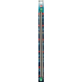 191482 Jackenstricknadeln ALU 40 cm 6,50 mm grau - KTE á 2 ST