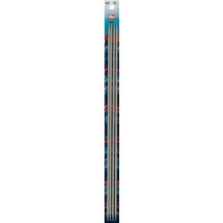 191544 Strumpfstricknadeln ALU 40 cm 4,00 mm grau - KTE á 4 ST
