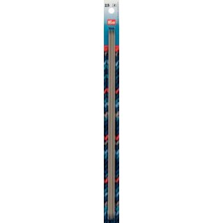 191556 Strumpfstricknadeln ALU 30 cm 2,50 mm grau - KTE á 5 ST