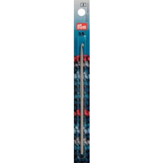 195138 Woll-Häkelnadeln ohne Griff ALU 14 cm 3,50 mm grau - KTE á 1 ST