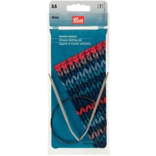 211215 Rundstricknadeln ALU 40 cm 2,50 mm grau - BTL á 1 ST