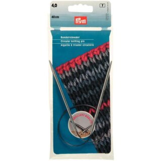 212140 Rundstricknadeln MS 40 cm 4,00 mm silberfarbig - BTL á 1 ST