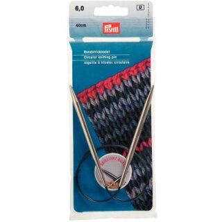 212180 Rundstricknadeln MS 40 cm 6,00 mm silberfarbig - BTL á 1 ST
