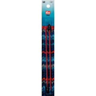 218400 Kinderstricknadeln KST 17 cm 3,00 mm rot - KTE á 2 ST