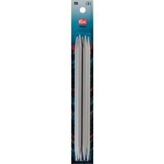 218645 Strumpfstricknadeln KST 20 cm 7,00 mm grau - KTE á 5 ST