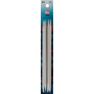 218646 Strumpfstricknadeln KST 20 cm 6,50 mm grau - KTE á 5 ST