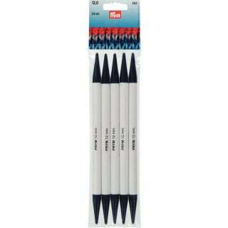 218654 Strumpfstricknadeln KST 23 cm 12,00 mm grau - KTE á 5 ST