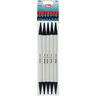 Abverkauf - 218654 Strumpfstricknadeln KST 23 cm 12,00 mm grau - KTE á 5 ST