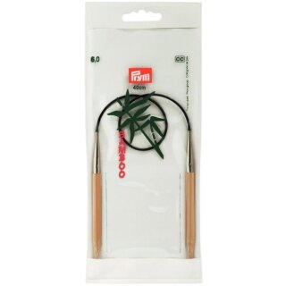 Abverkauf - 221530 Rundstricknadeln BAMBUS 40 cm 6,00 mm - BTL á 1 St