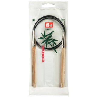 Abverkauf - 221539 - Rundstricknadeln BAMBUS 80 cm 9,00 mm - BTL á 1 St