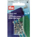 263845 Federhaken und Augen MS 2 silberfarbig - KTE...
