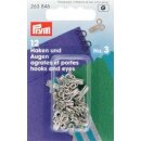 263846 Federhaken und Augen MS 3 silberfarbig - KTE...
