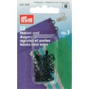 263849 Federhaken und Augen MS 1 schwarz - KTE á...
