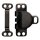 265244 Hosen/Rockhaken und Stege MS 9,5 mm schwarz - KAR á 200 ST