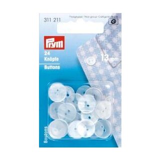 311211 Kittel-/Schlafanzugknöpfe KST 13 mm perlmutt - KTE á 24 ST