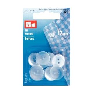 311269 Kittel-/Schlafanzugknöpfe KST 17 mm perlmutt - KTE á 15 ST