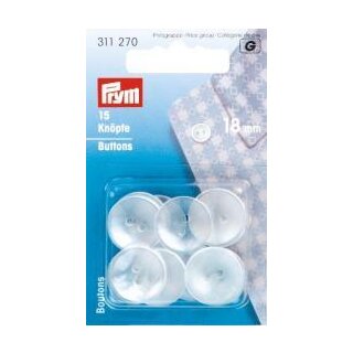 311270 Kittel-/Schlafanzugknöpfe KST 18 mm perlmutt - KTE á 15 ST