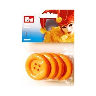Abverkauf - 315121 Kostümknöpfe 50 mm orange KTE á 4 St