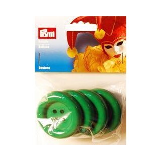 Abverkauf - 315123 Kostümknöpfe 50 mm grün KTE á 4 St