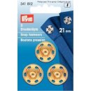 341812 Annäh-Druckknöpfe MS 21 mm goldfarbig -...
