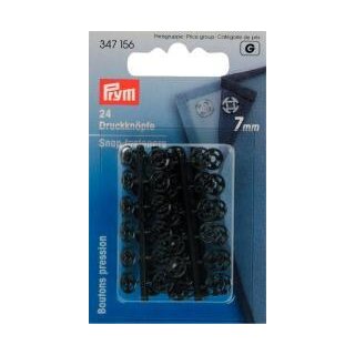 Abverkauf - 347156 Annäh-Druckknöpfe KST 7 mm schwarz - KTE á 24 St