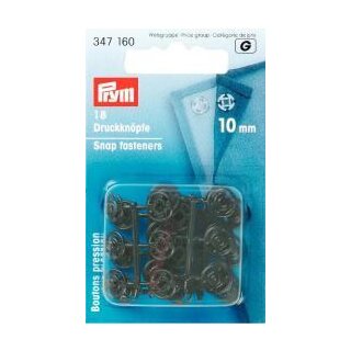 347160 Annäh-Druckknöpfe KST 10 mm schwarz - KTE á 18 ST