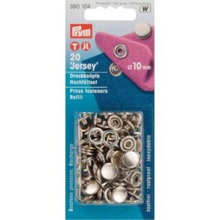 390104 NF-Nachfüllp. für 390120 MS gl. Kappe 10 mm silberfarbig - KTE á 20 ST