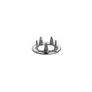 390127 NF-Druckknopf Jersey Zackenring MS 10 mm silberfarbig - DOS á 200 ST