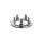 390127 NF-Druckknopf Jersey Zackenring MS 10 mm silberfarbig - DOS á 200 ST