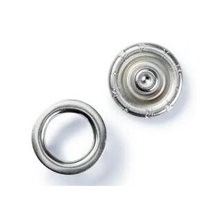 390170 NF-Druckknopf Jersey glatte Kappe MS 12 mm schwarz - KTE á 6 ST
