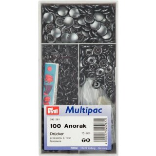 390261 NF-Druckknopf Anorak MS 15 mm brüniert - DOS á 100 ST