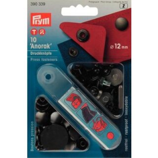 390339 NF-Druckknopf Anorak MS 12 mm brüniert - KTE á 10 ST