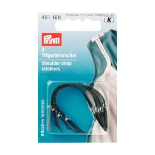 401168 Trägerbandhalter schwarz - KTE á 4 ST